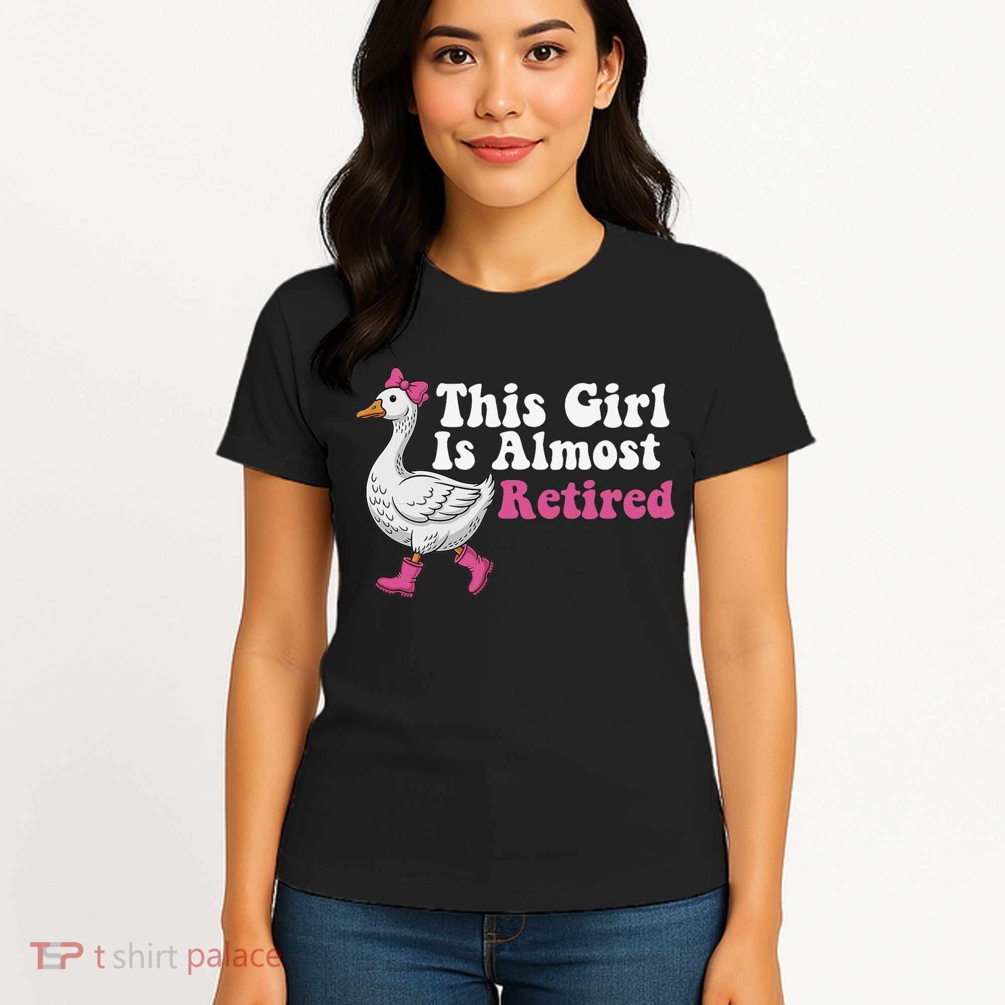 This Girl Is Almost Retired Retiring Soon Retirement Retro Women's T-Shirt