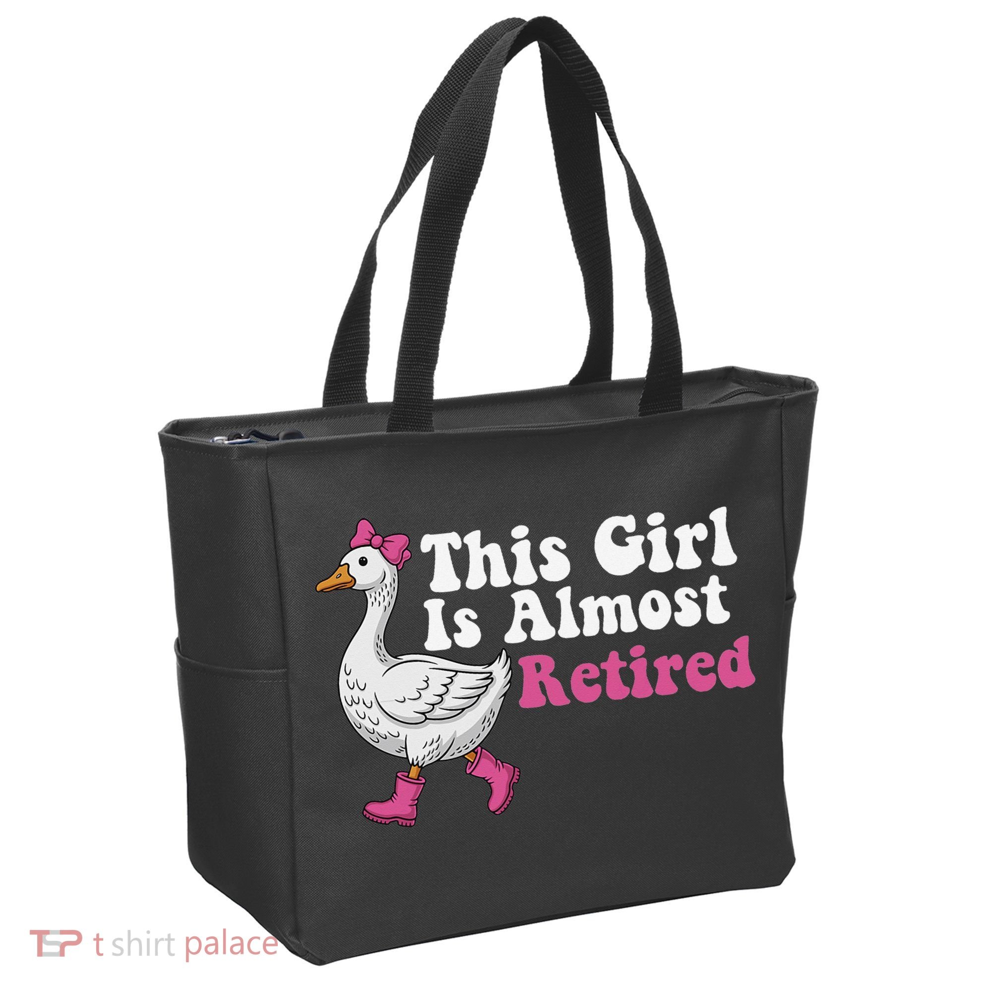 This Girl Is Almost Retired Retiring Soon Retirement Retro Tote Bag