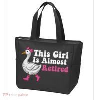 This Girl Is Almost Retired Retiring Soon Retirement Retro Tote Bag thumb 3