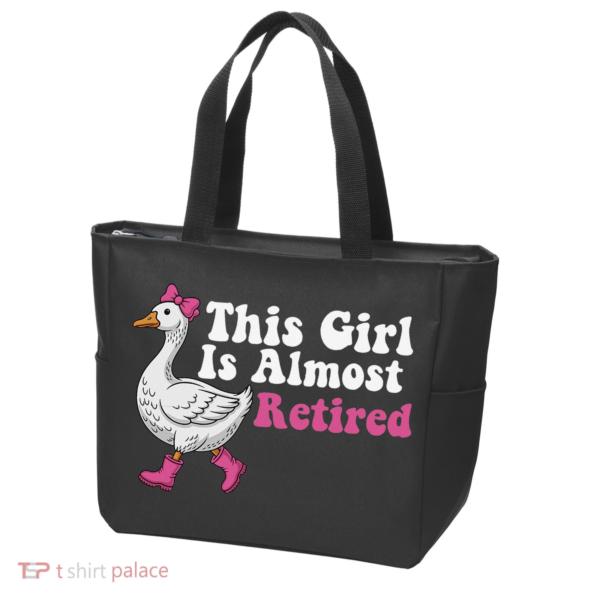 This Girl Is Almost Retired Retiring Soon Retirement Retro Tote Bag