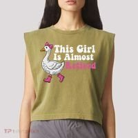 This Girl Is Almost Retired Retiring Soon Retirement Retro Garment-Dyed Women's Muscle Tee thumb 2
