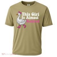 This Girl Is Almost Retired Retiring Soon Retirement Retro Cooling Performance Crew T-Shirt thumb 0