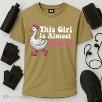 This Girl Is Almost Retired Retiring Soon Retirement Retro Cooling Performance Crew T-Shirt thumb 3
