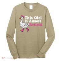 This Girl Is Almost Retired Retiring Soon Retirement Retro Long Sleeve Shirt thumb 0