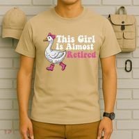 This Girl Is Almost Retired Retiring Soon Retirement Retro T-Shirt thumb 6