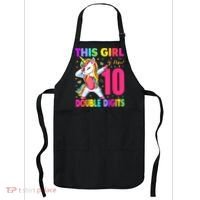 This Girl Is Now 10 Double Digits Shirt 10th birthday Gift Apron thumb 0