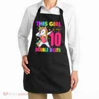 This Girl Is Now 10 Double Digits Shirt 10th birthday Gift Apron thumb 2