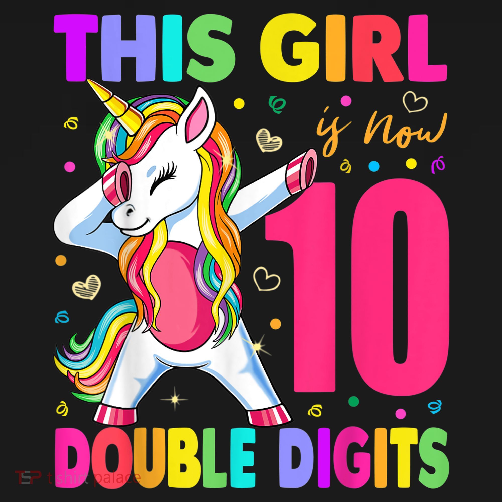 This Girl Is Now 10 Double Digits Shirt 10th birthday Gift Mousepad
