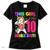 This Girl Is Now 10 Double Digits Shirt 10th birthday Gift Women's T-Shirt thumb 0