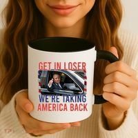 Trump Get In Loser Were Taking America Back Republican Coffee Mug thumb 3