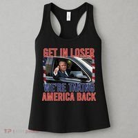 Trump Get In Loser Were Taking America Back Republican Women's Tank Top thumb 3