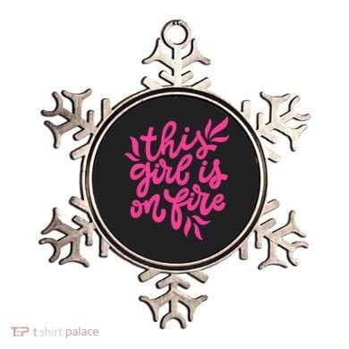 This Girl Is On Fire - Funny Saying Sarcastic Cool Cute Ornament