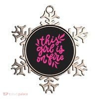 This Girl Is On Fire - Funny Saying Sarcastic Cool Cute Ornament thumb 0