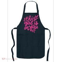 This Girl Is On Fire - Funny Saying Sarcastic Cool Cute Apron thumb 0