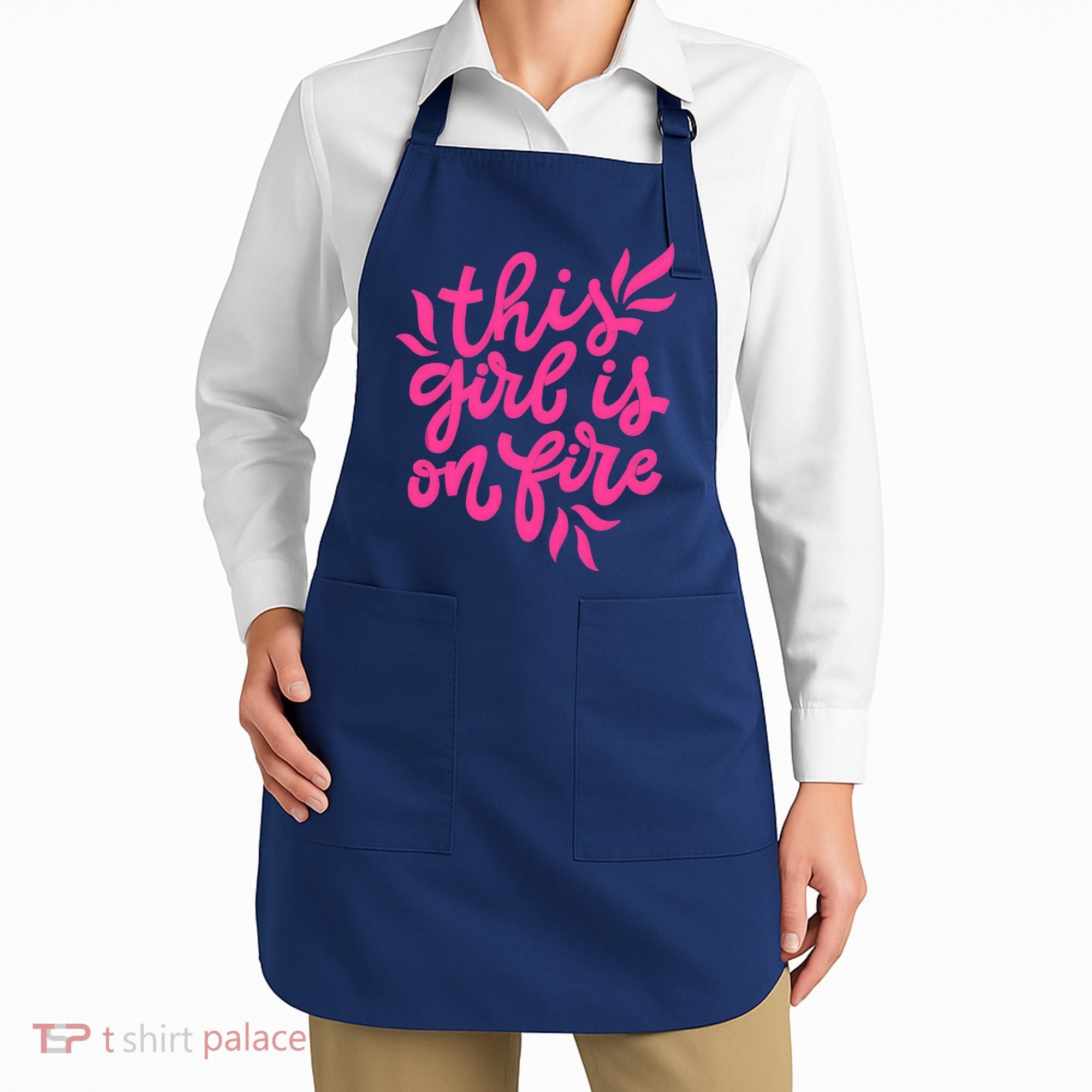 This Girl Is On Fire - Funny Saying Sarcastic Cool Cute Apron