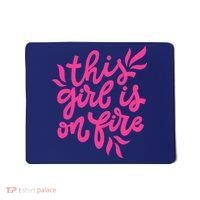 This Girl Is On Fire - Funny Saying Sarcastic Cool Cute Mousepad thumb 0