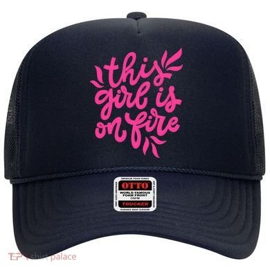 This Girl Is On Fire - Funny Saying Sarcastic Cool Cute Hat
