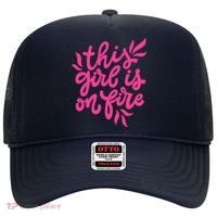 This Girl Is On Fire - Funny Saying Sarcastic Cool Cute Hat thumb 0