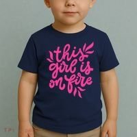 This Girl Is On Fire - Funny Saying Sarcastic Cool Cute Toddler T-Shirt thumb 2
