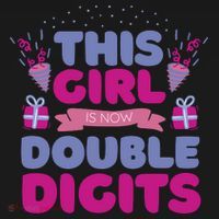 This Girl Is Now Double Digits 10th Birthday Gift Coaster thumb 2