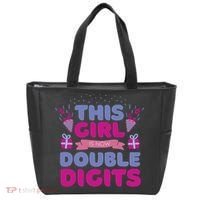 This Girl Is Now Double Digits 10th Birthday Gift Tote Bag thumb 0