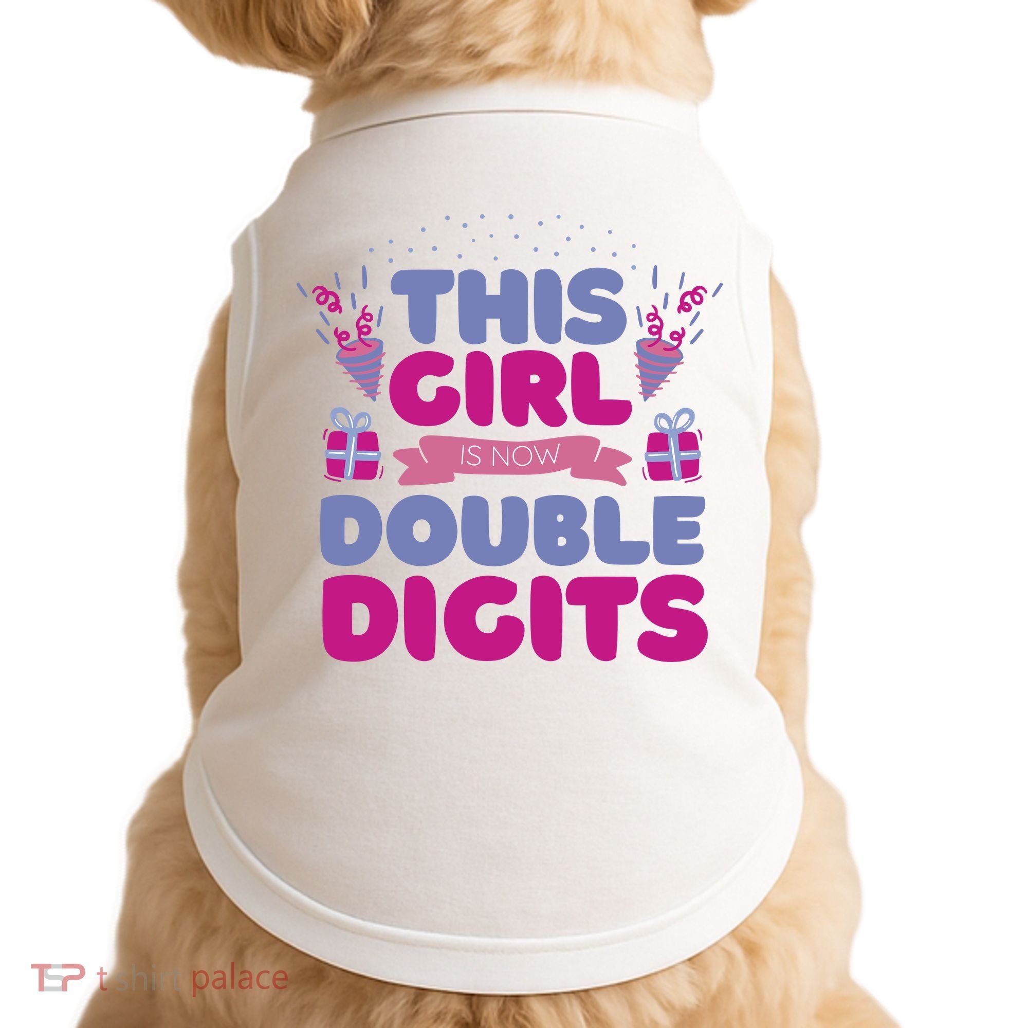 This Girl Is Now Double Digits 10th Birthday Gift Doggie Tank