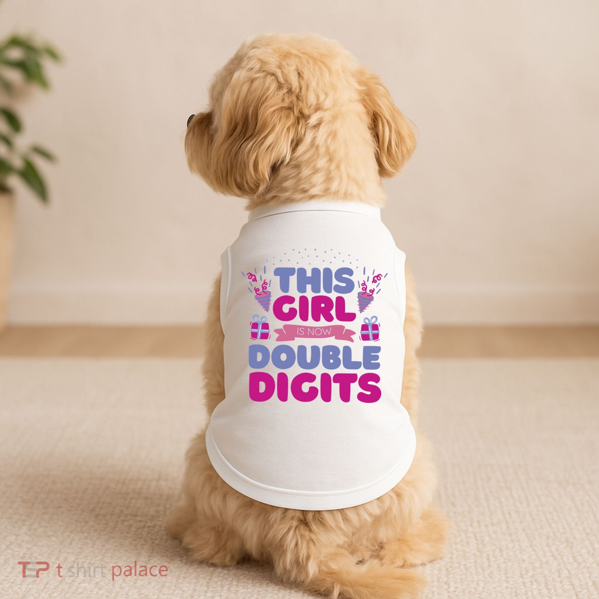 This Girl Is Now Double Digits 10th Birthday Gift Doggie Tank