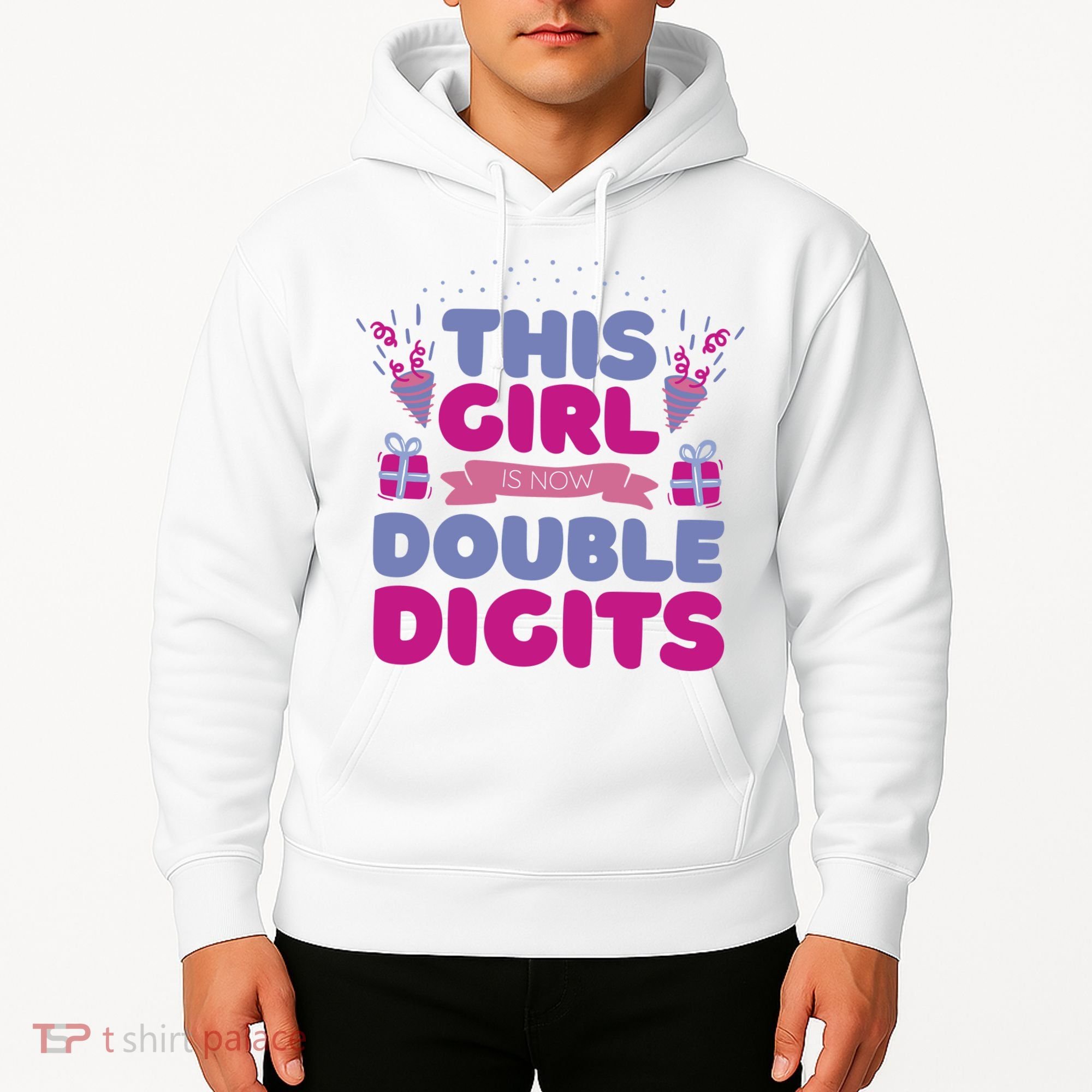 This Girl Is Now Double Digits 10th Birthday Gift Hoodie