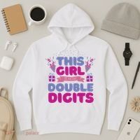 This Girl Is Now Double Digits 10th Birthday Gift Hoodie thumb 3