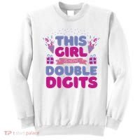 This Girl Is Now Double Digits 10th Birthday Gift Sweatshirt thumb 0