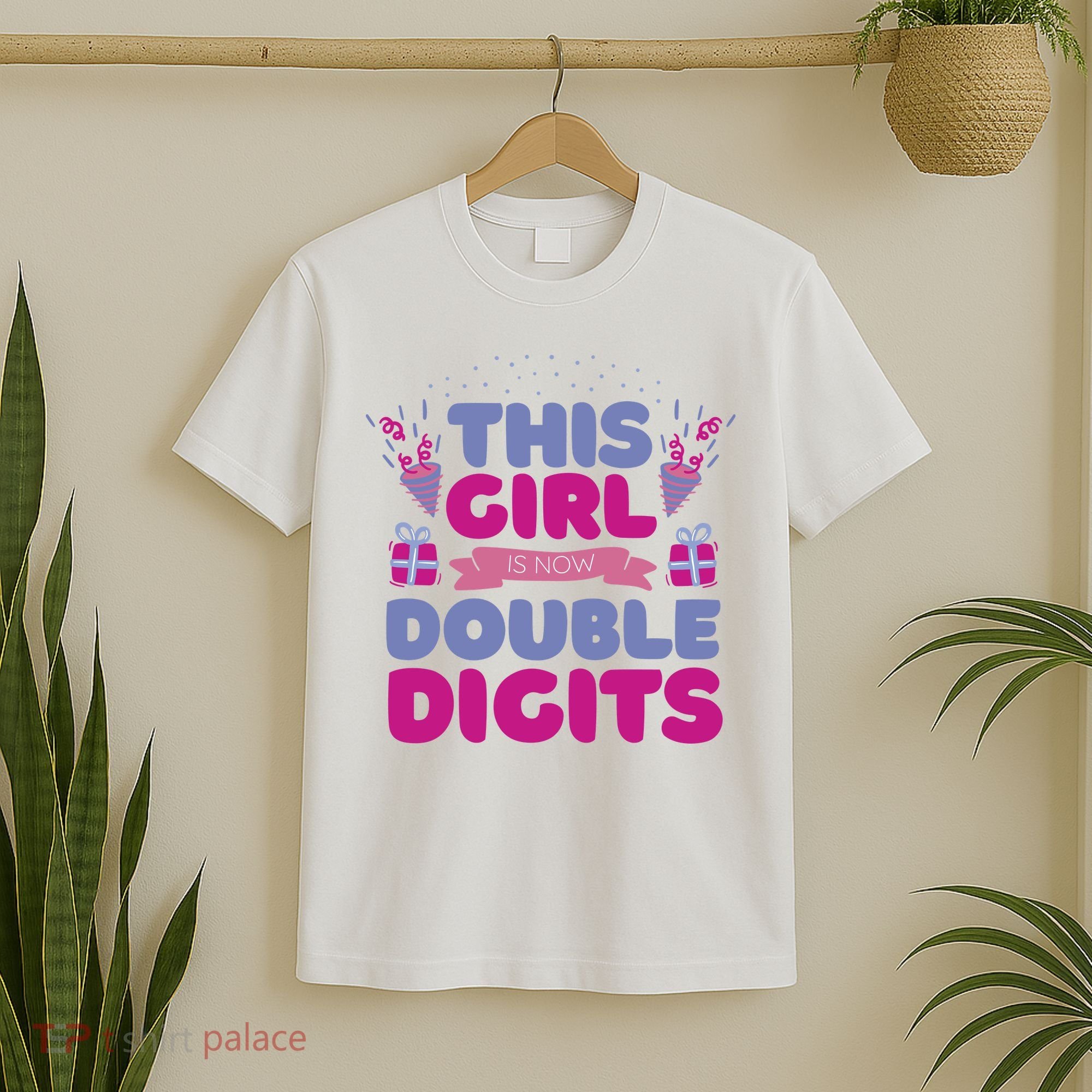 This Girl Is Now Double Digits 10th Birthday Gift T-Shirt