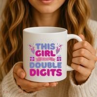 This Girl Is Now Double Digits 10th Birthday Gift Coffee Mug thumb 3