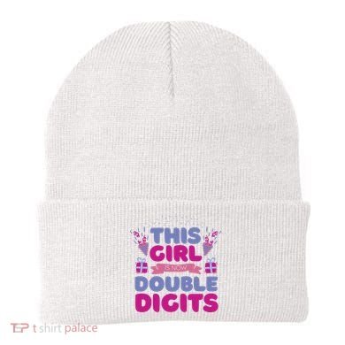 This Girl Is Now Double Digits 10th Birthday Gift Beanie