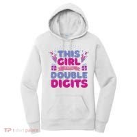This Girl Is Now Double Digits 10th Birthday Gift Women's Hoodie thumb 0
