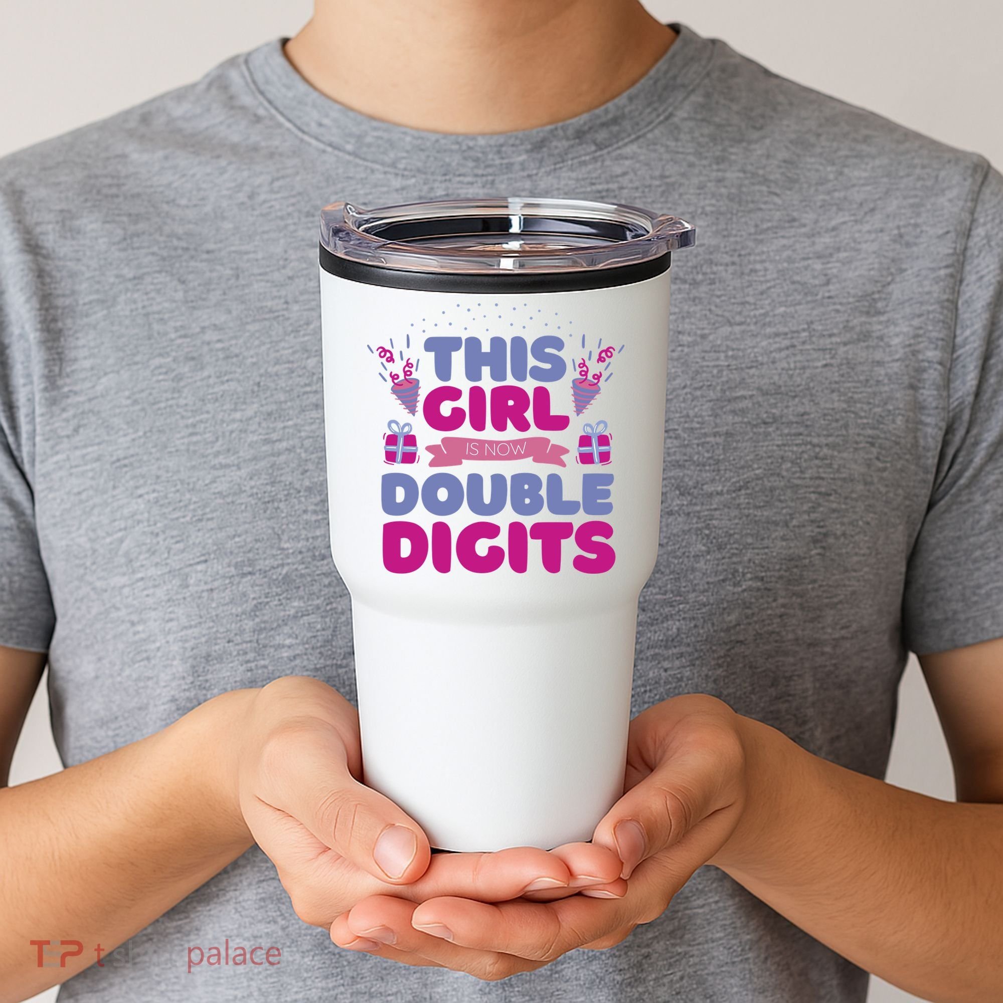 This Girl Is Now Double Digits 10th Birthday Gift Tumbler