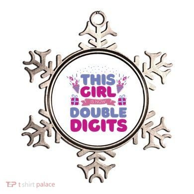 This Girl Is Now Double Digits 10th Birthday Gift Ornament