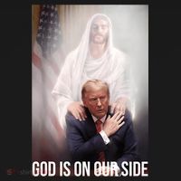 Trump God Is On Our Side Jesus Coaster thumb 2