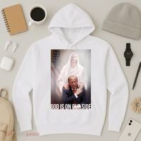 Trump God Is On Our Side Jesus Hoodie thumb 3