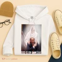 Trump God Is On Our Side Jesus Hoodie thumb 4