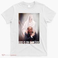 Trump God Is On Our Side Jesus T-Shirt thumb 0