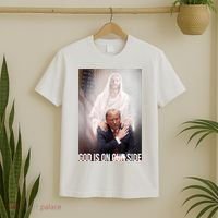 Trump God Is On Our Side Jesus T-Shirt thumb 2