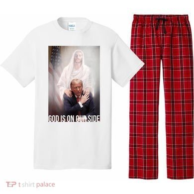 Trump God Is On Our Side Jesus Pajama Set