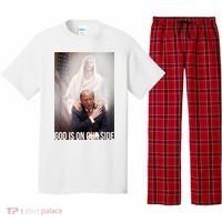 Trump God Is On Our Side Jesus Pajama Set thumb 0