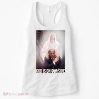 Trump God Is On Our Side Jesus Women's Tank Top thumb 0