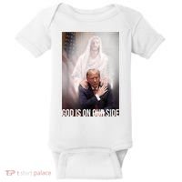 Trump God Is On Our Side Jesus Baby Bodysuit thumb 0