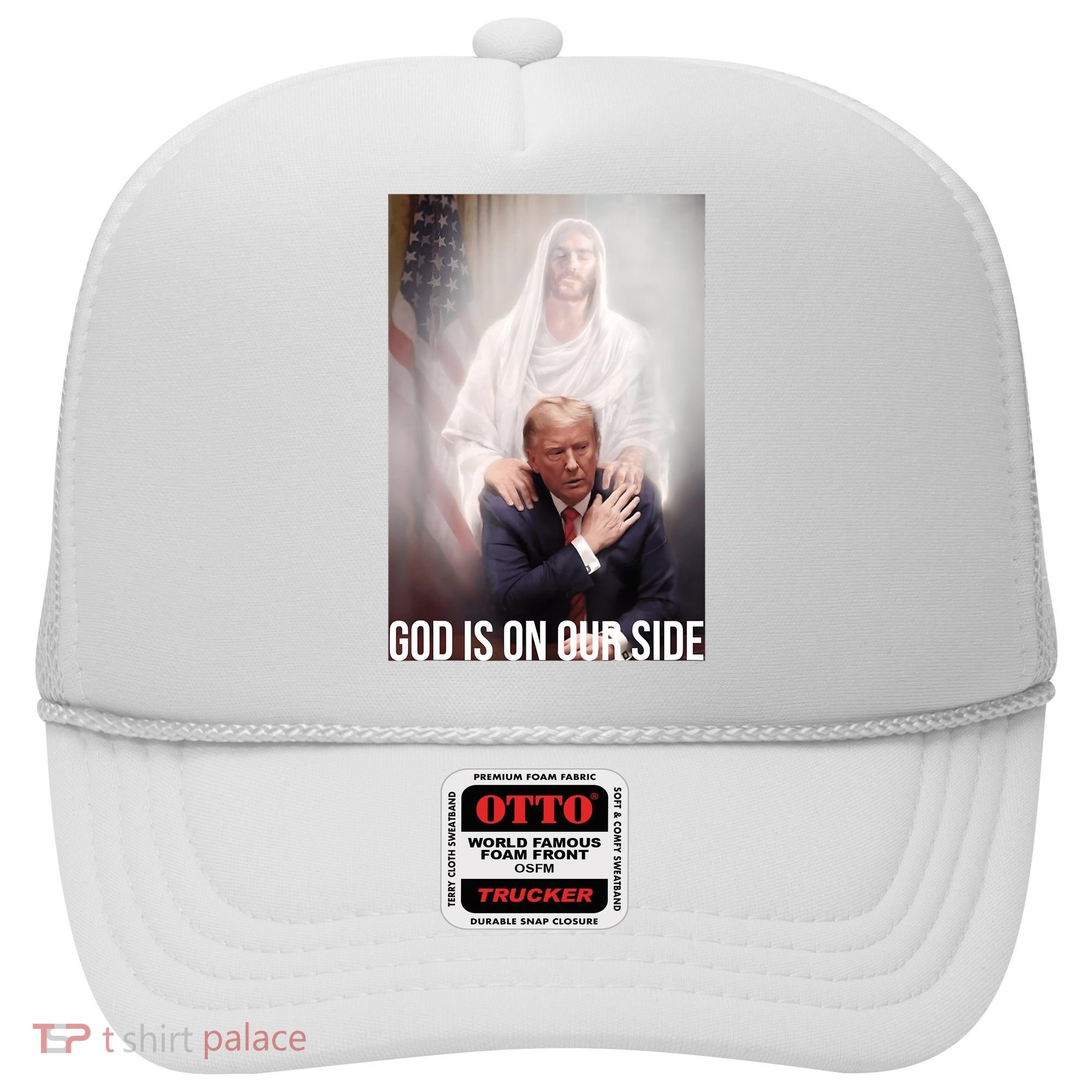 Trump God Is On Our Side Jesus Hat