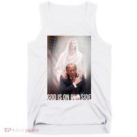 Trump God Is On Our Side Jesus Tank Top thumb 0
