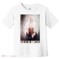 Trump God Is On Our Side Jesus Toddler T-Shirt thumb 0