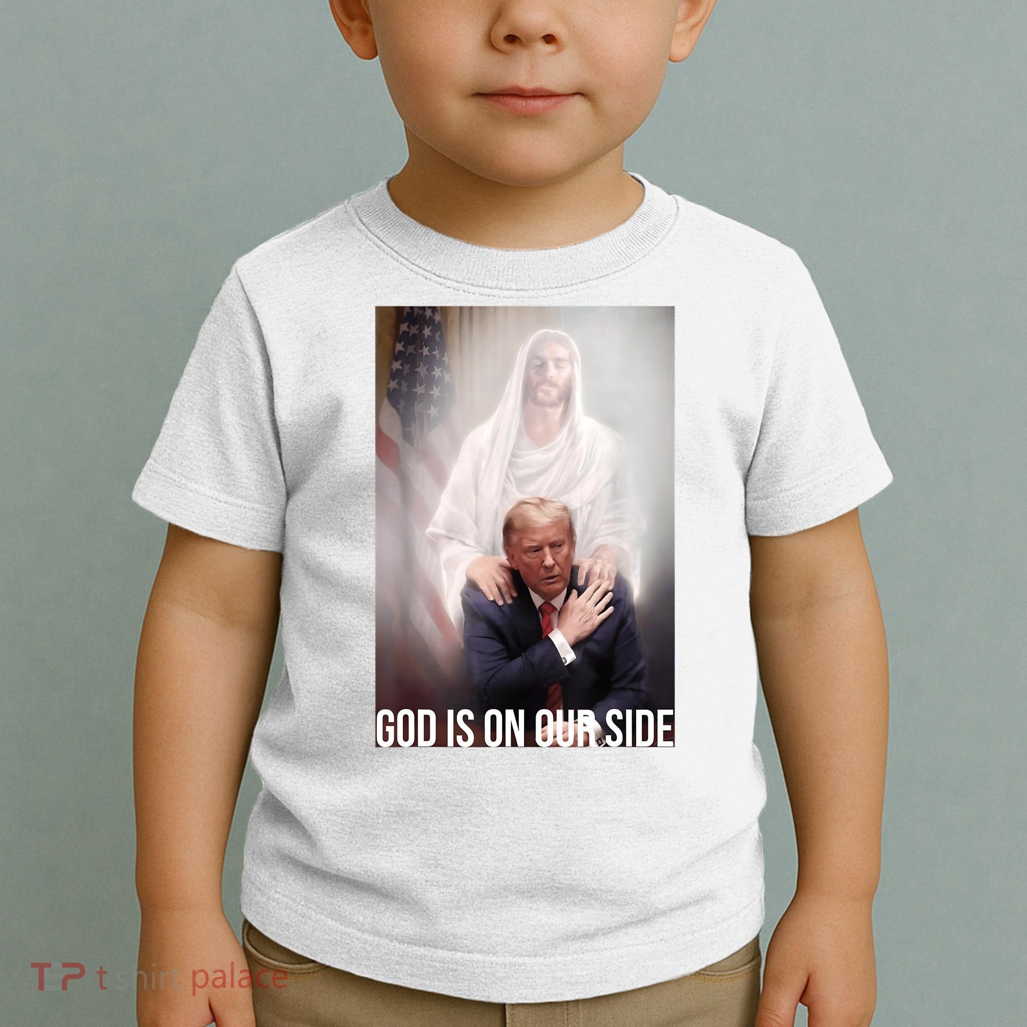 Trump God Is On Our Side Jesus Toddler T-Shirt