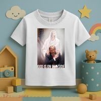 Trump God Is On Our Side Jesus Toddler T-Shirt thumb 3
